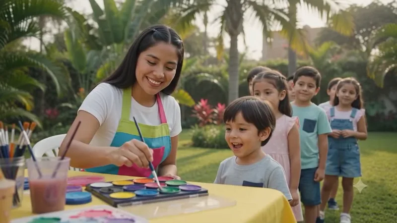 Servicio de pinta caras para fiestas infantiles
